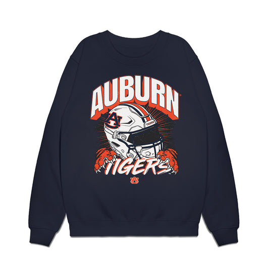 Auburn - NCAA Football : Cole Best - Vintage Helmet Premium Crewneck Sweatshirt-0