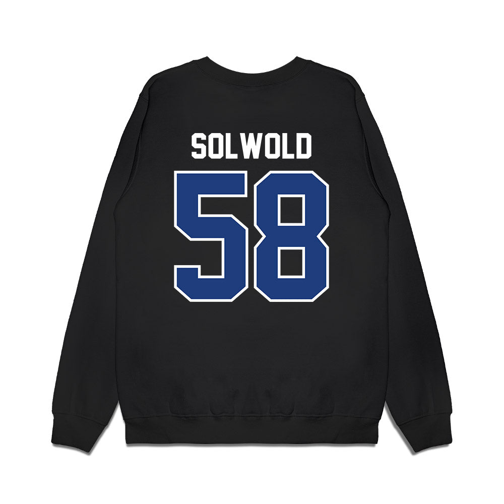 Florida - NCAA Football : Hunter Solwold - Vintage Helmet Premium Crewneck Sweatshirt-1