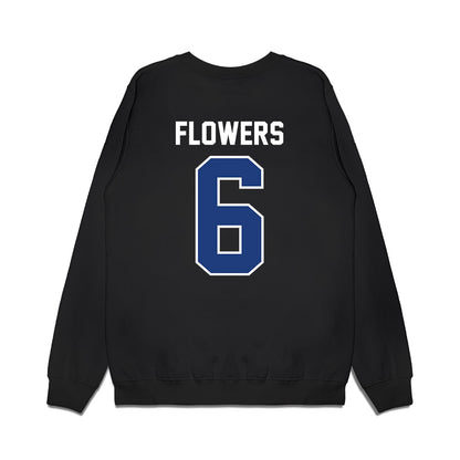 Florida - NCAA Football : Jvari Flowers - Vintage Helmet Premium Crewneck Sweatshirt-1