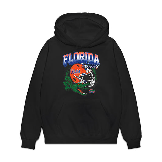 Florida - NCAA Football : Tramell Jones - Vintage Helmet Premium Hooded Sweatshirt-0