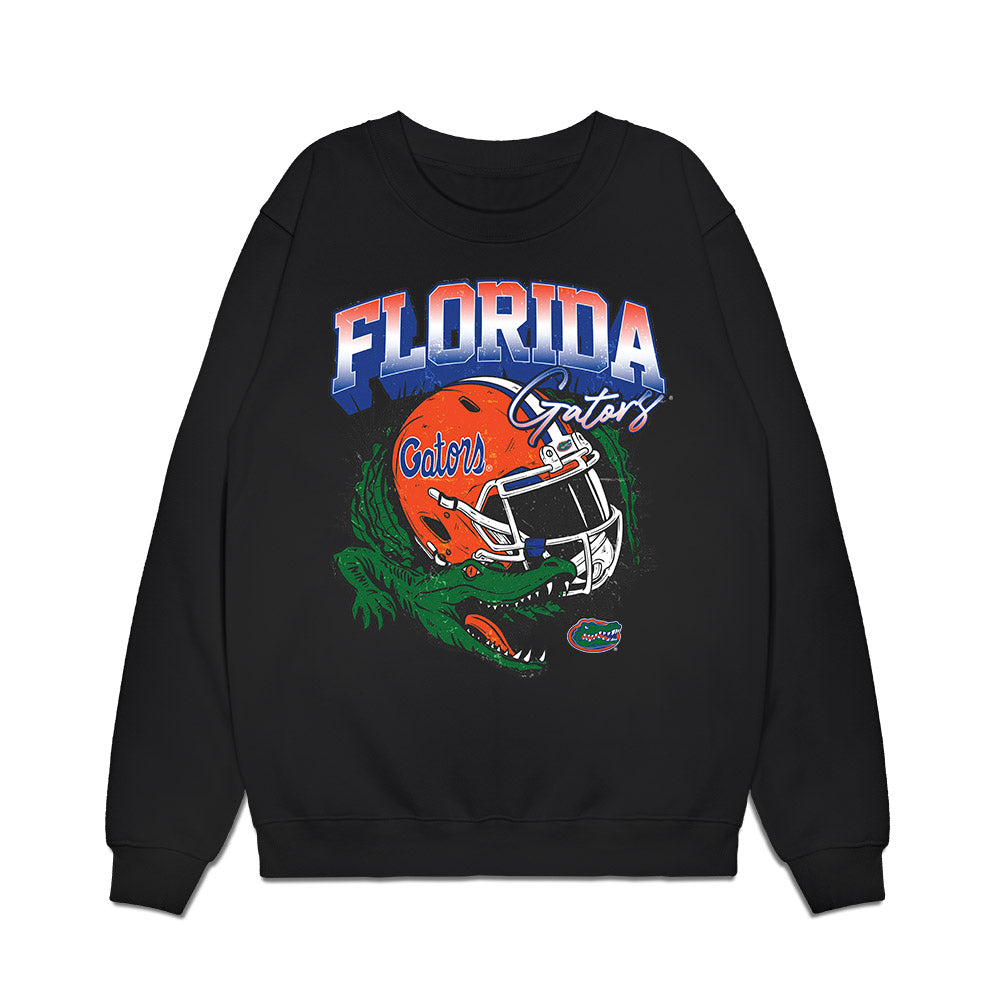 Florida - NCAA Football : Harrison Moore - Vintage Helmet Premium Crewneck Sweatshirt-0