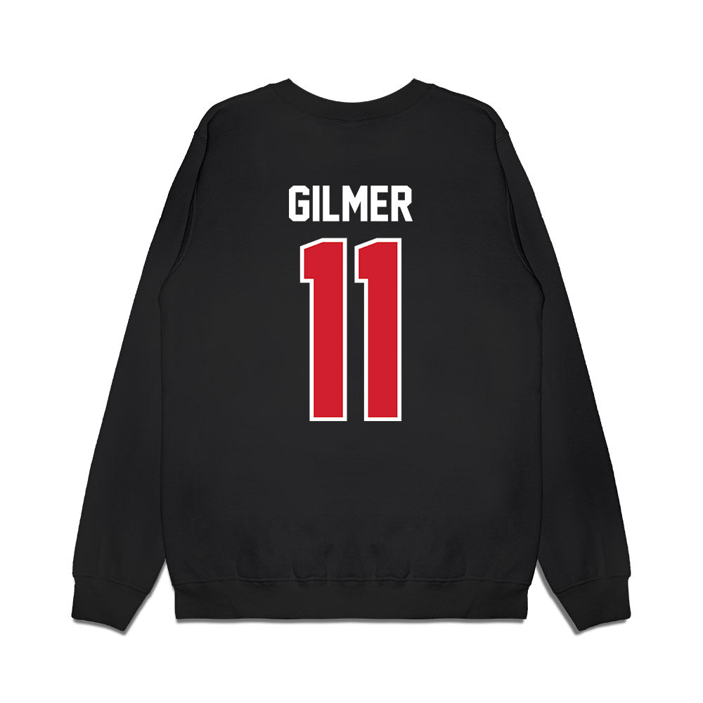Nebraska - NCAA Football : Kwazi Gilmer - Vintage Helmet Premium Crewneck Sweatshirt-1