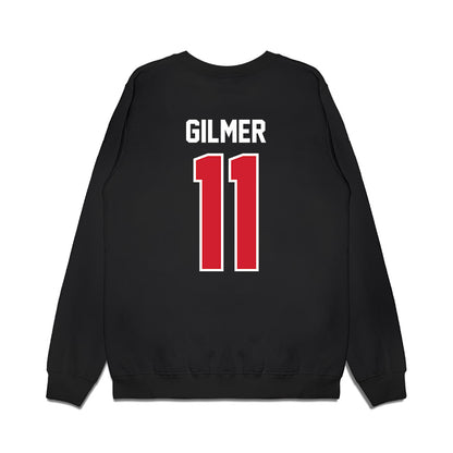 Nebraska - NCAA Football : Kwazi Gilmer - Vintage Helmet Premium Crewneck Sweatshirt-1
