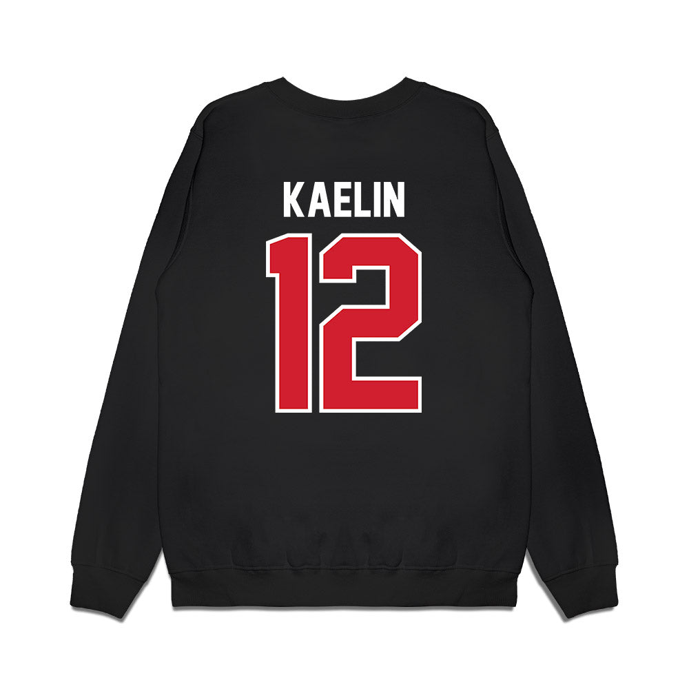 Nebraska - NCAA Football : Daniel Kaelin - Vintage Helmet Premium Crewneck Sweatshirt-1