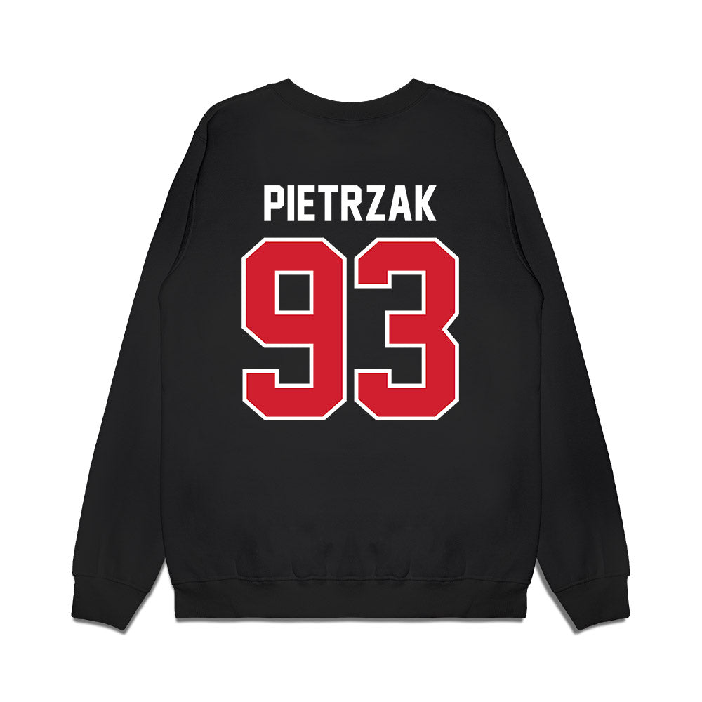 Nebraska - NCAA Football : Kade Pietrzak - Vintage Helmet Premium Crewneck Sweatshirt-1