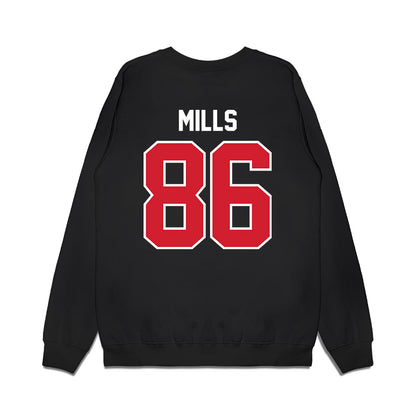 Nebraska - NCAA Football : Cortez Mills - Vintage Helmet Premium Crewneck Sweatshirt-1