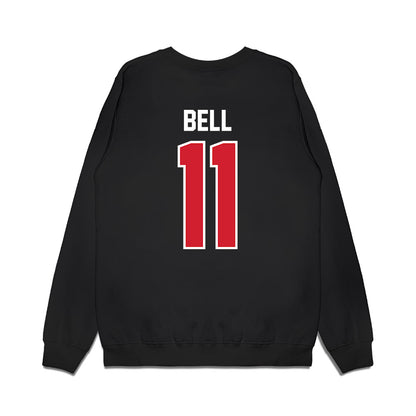 Nebraska - NCAA Football : Demitrius Bell - Vintage Helmet Premium Crewneck Sweatshirt-1