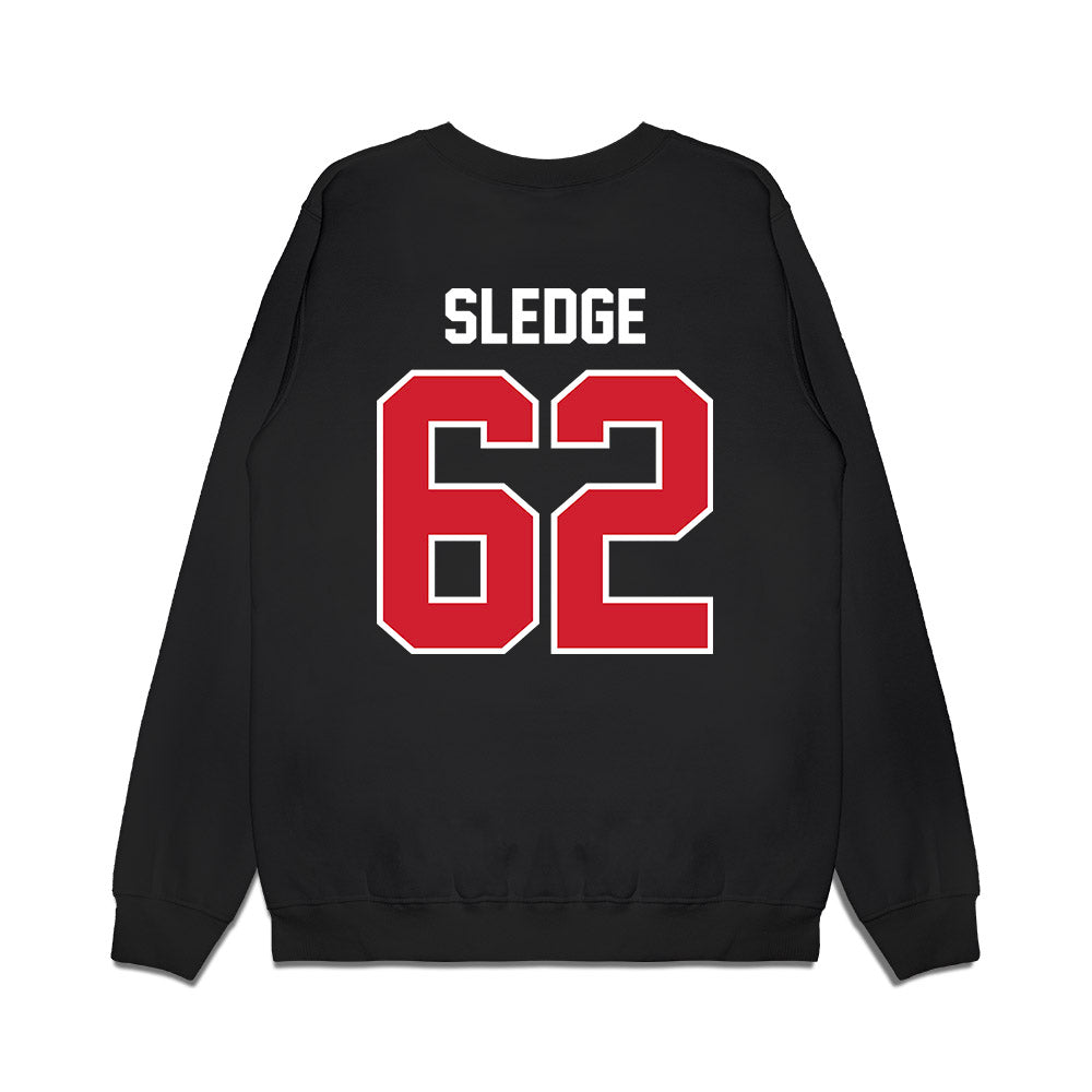 Nebraska - NCAA Football : Sam Sledge - Vintage Helmet Premium Crewneck Sweatshirt-1