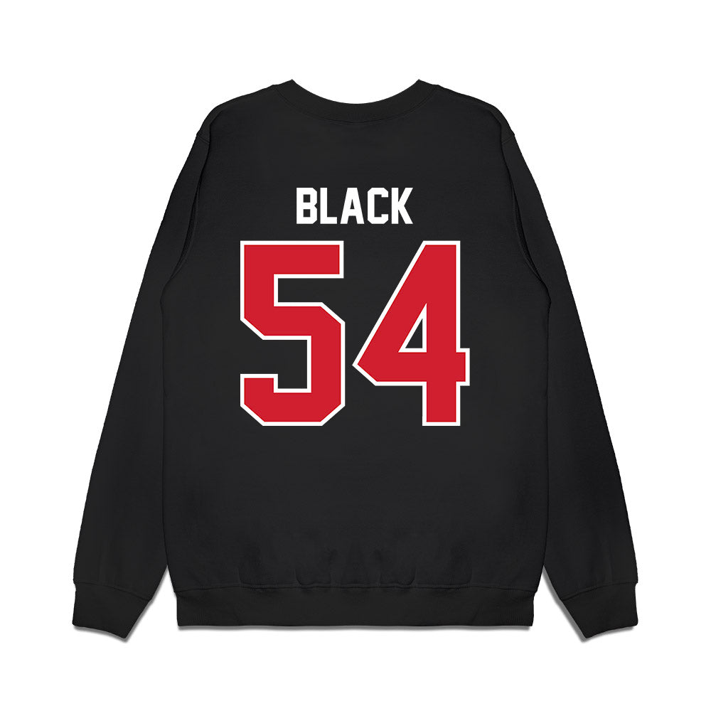 Nebraska - NCAA Football : Brendan Black - Vintage Helmet Premium Crewneck Sweatshirt-1