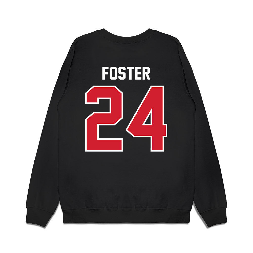 Nebraska - NCAA Football : Dexter Foster - Vintage Helmet Premium Crewneck Sweatshirt-1