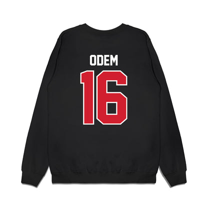 Nebraska - NCAA Football : Danny Odem - Vintage Helmet Premium Crewneck Sweatshirt-1