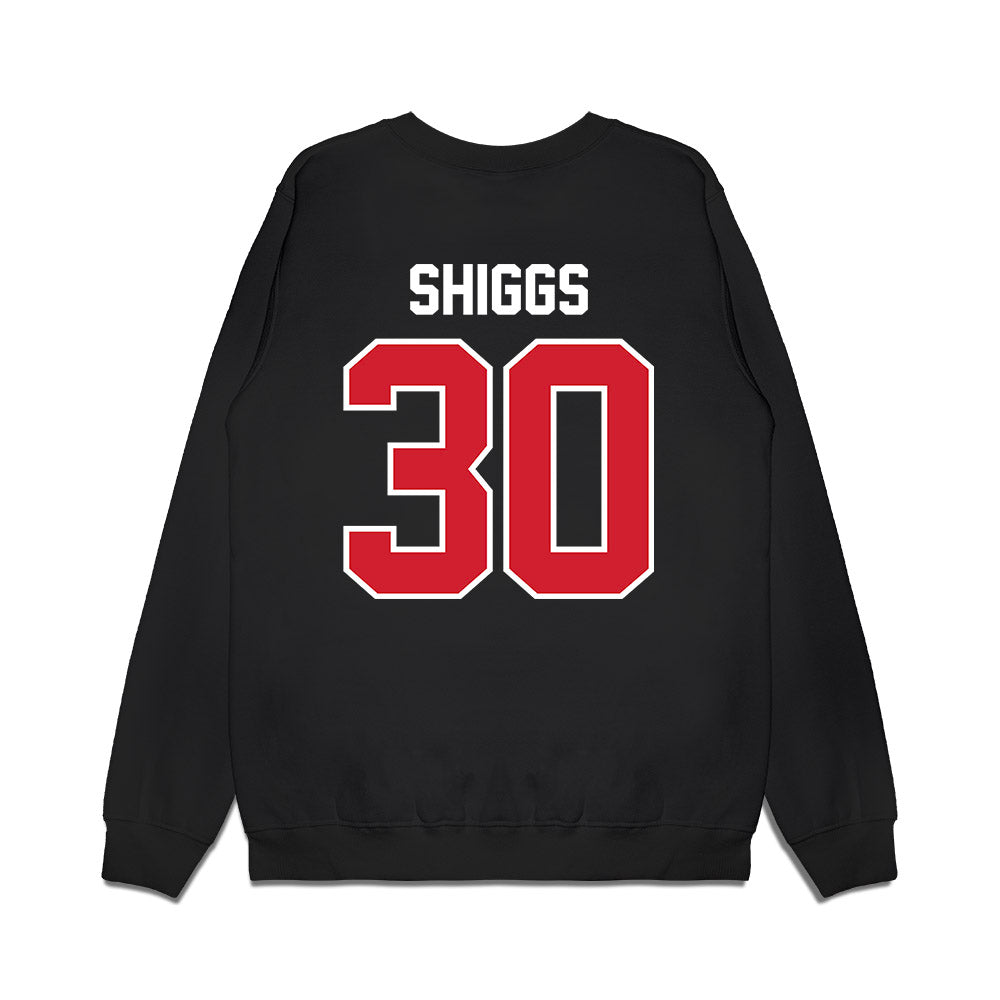 Nebraska - NCAA Football : Jasin Shiggs - Vintage Helmet Premium Crewneck Sweatshirt-1