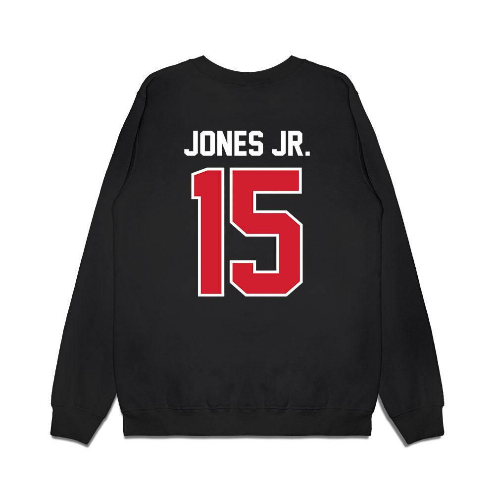 Nebraska - NCAA Football : Anthony Jones Jr. - Vintage Helmet Premium Crewneck Sweatshirt-1