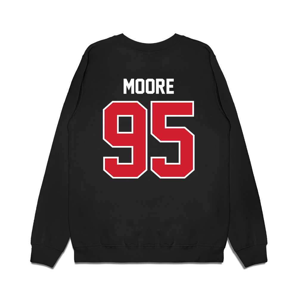 Nebraska - NCAA Football : Gabriel Moore - Vintage Helmet Premium Crewneck Sweatshirt-1
