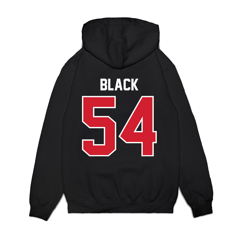Nebraska - NCAA Football : Brendan Black - Vintage Helmet Premium Hooded Sweatshirt-1