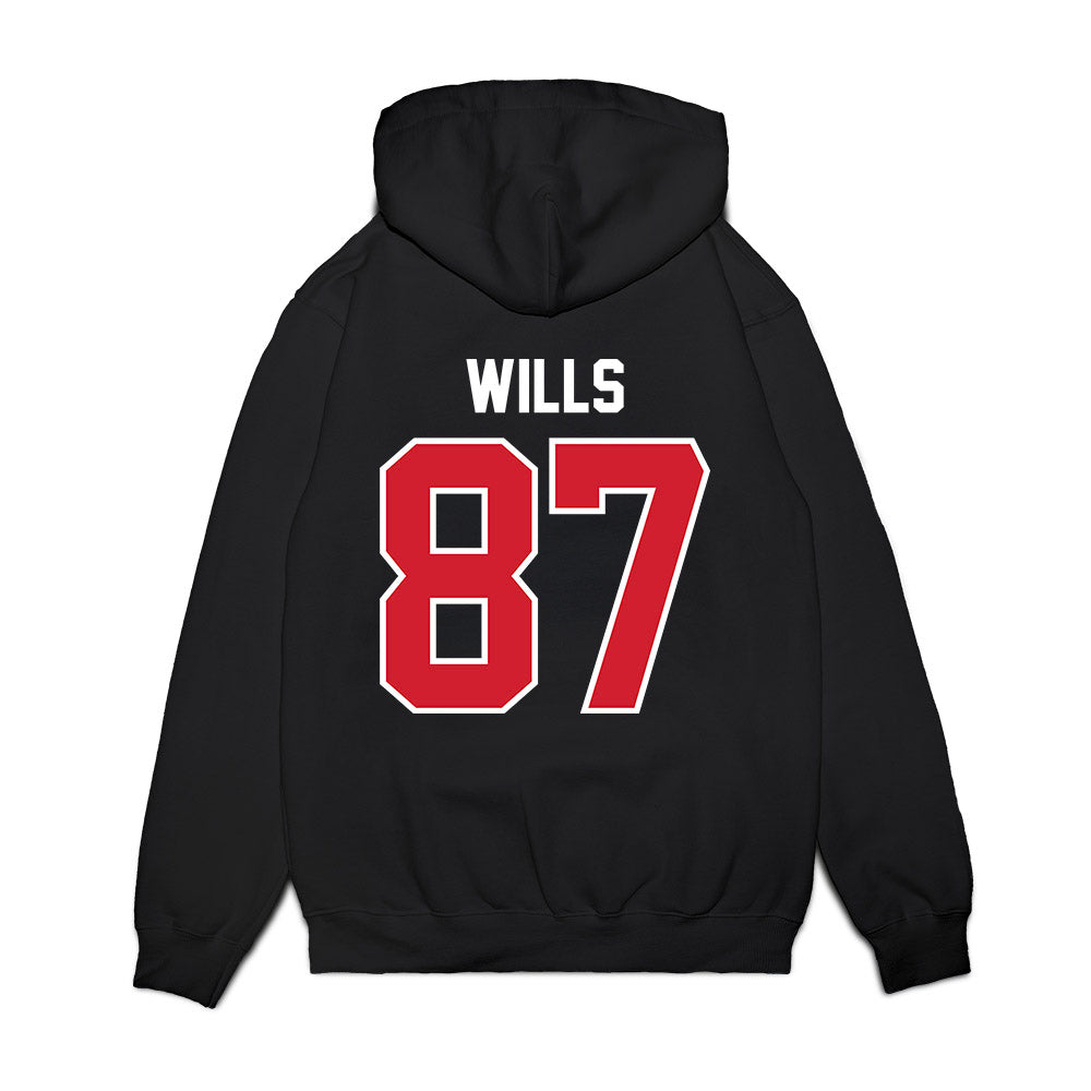 Nebraska - NCAA Football : Jack Wills - Vintage Helmet Premium Hooded Sweatshirt-1