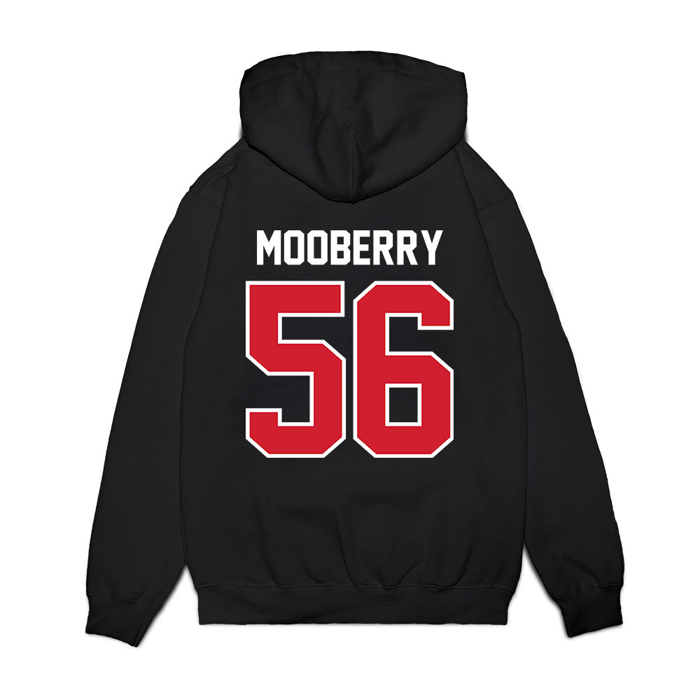 Nebraska - NCAA Football : Pierce Mooberry - Vintage Helmet Premium Hooded Sweatshirt-1