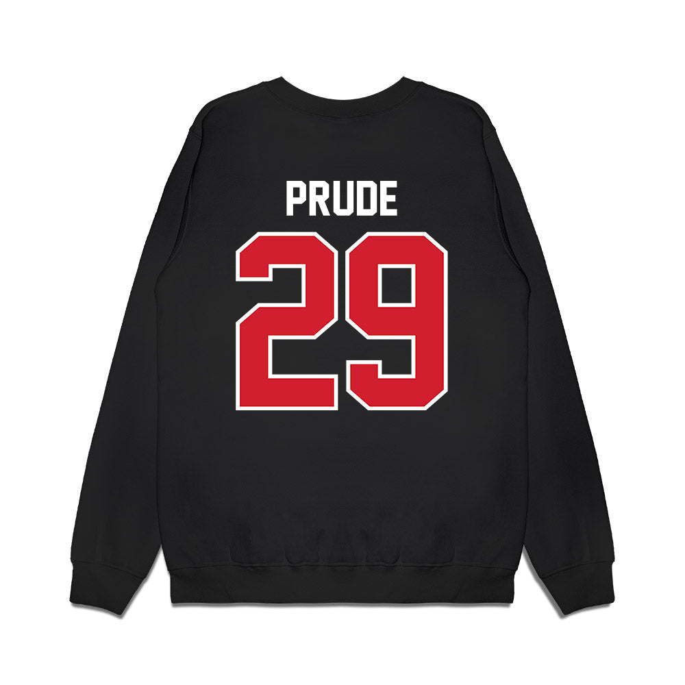 Nebraska - NCAA Football : Braylen Prude - Vintage Helmet Premium Crewneck Sweatshirt-1