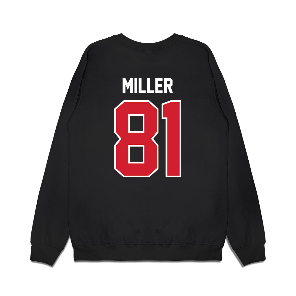 Nebraska - NCAA Football : Hayes Miller - Vintage Helmet Premium Crewneck Sweatshirt-1