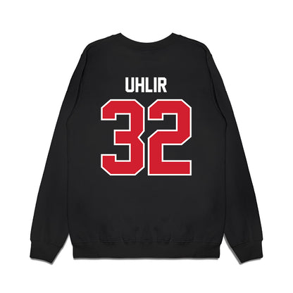 Nebraska - NCAA Football : Trent Uhlir - Vintage Helmet Premium Crewneck Sweatshirt-1