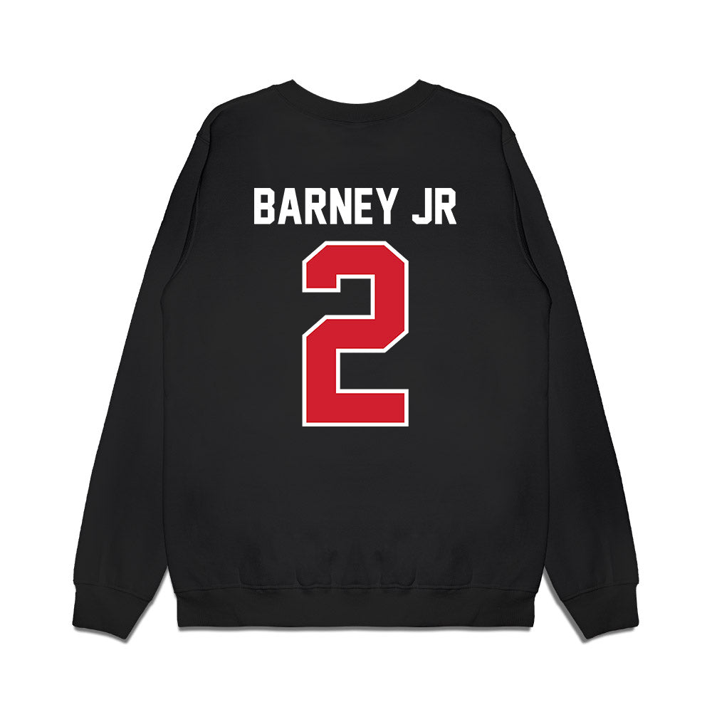 Nebraska - NCAA Football : Jacory Barney Jr - Vintage Helmet Premium Crewneck Sweatshirt-1