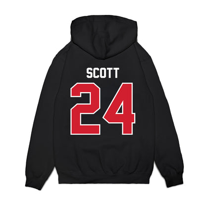 Nebraska - NCAA Football : Nalin Scott - Vintage Helmet Premium Hooded Sweatshirt-1