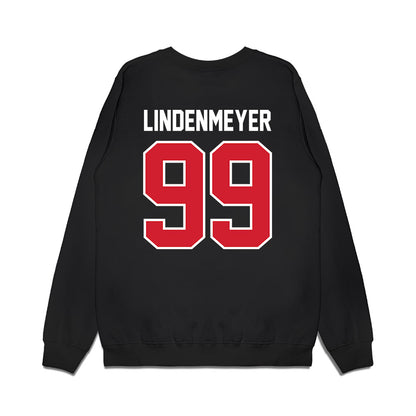 Nebraska - NCAA Football : Luke Lindenmeyer - Vintage Helmet Premium Crewneck Sweatshirt-1