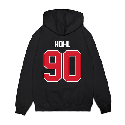 Nebraska - NCAA Football : John Hohl - Vintage Helmet Premium Hooded Sweatshirt-1