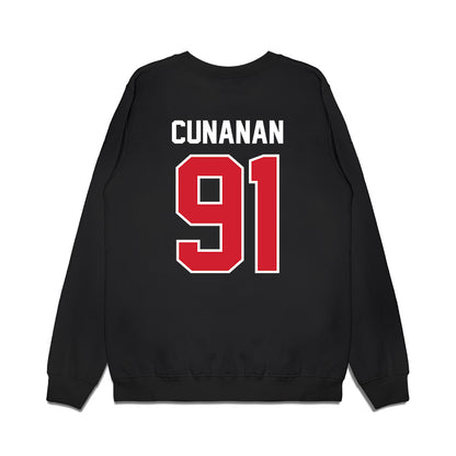 Nebraska - NCAA Football : Kyle Cunanan - Vintage Helmet Premium Crewneck Sweatshirt-1