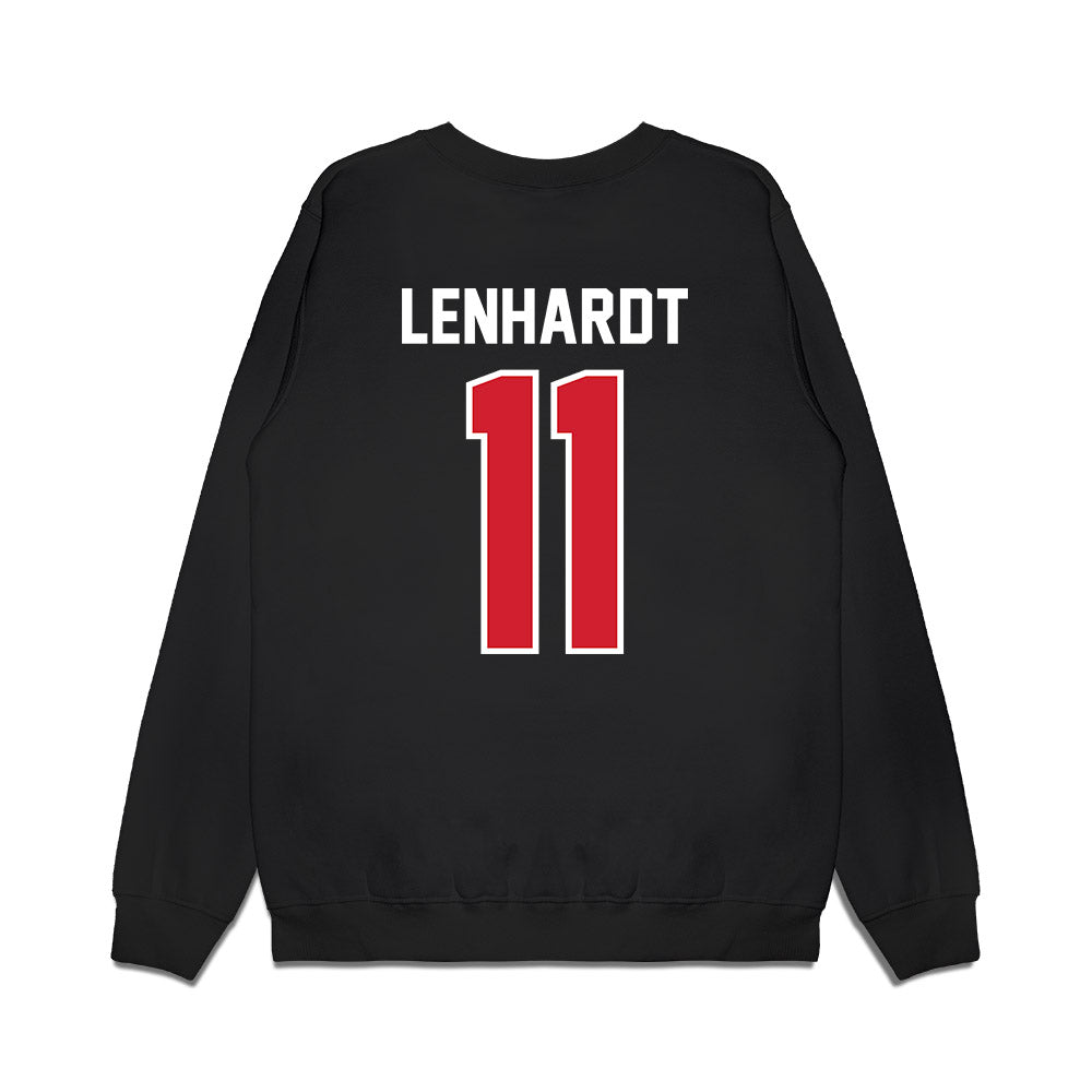Nebraska - NCAA Football : Cameron Lenhardt - Vintage Helmet Premium Crewneck Sweatshirt-1