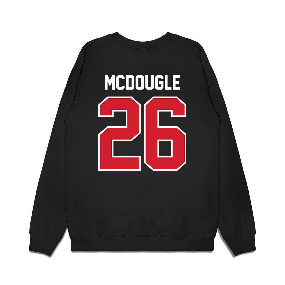 Nebraska - NCAA Football : Dwayne Mcdougle - Vintage Helmet Premium Crewneck Sweatshirt-1