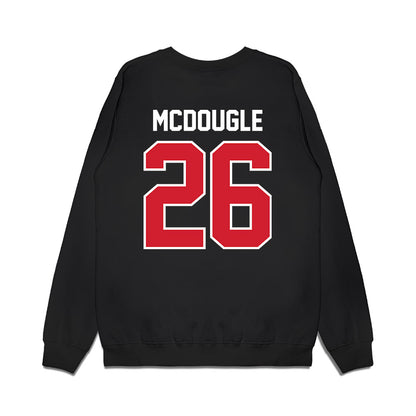 Nebraska - NCAA Football : Dwayne Mcdougle - Vintage Helmet Premium Crewneck Sweatshirt-1