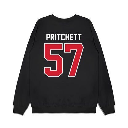 Nebraska - NCAA Football : Elijah Pritchett - Vintage Helmet Premium Crewneck Sweatshirt-1