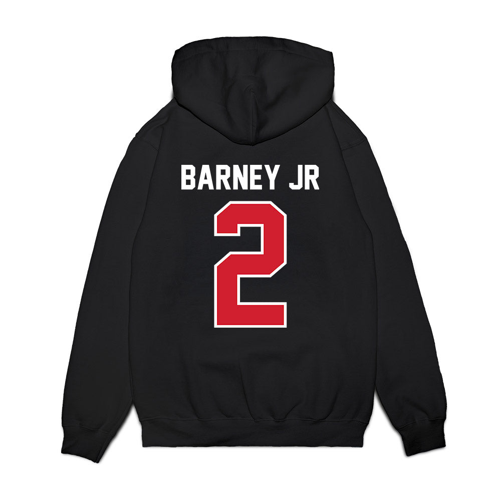 Nebraska - NCAA Football : Jacory Barney Jr - Vintage Helmet Premium Hooded Sweatshirt-1