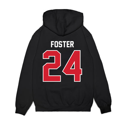 Nebraska - NCAA Football : Dexter Foster - Vintage Helmet Premium Hooded Sweatshirt-1
