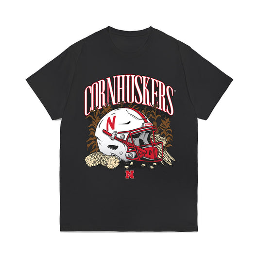 Nebraska - NCAA Football : Caleb Benning - Vintage Helmet Comfort Colors T-Shirt-0