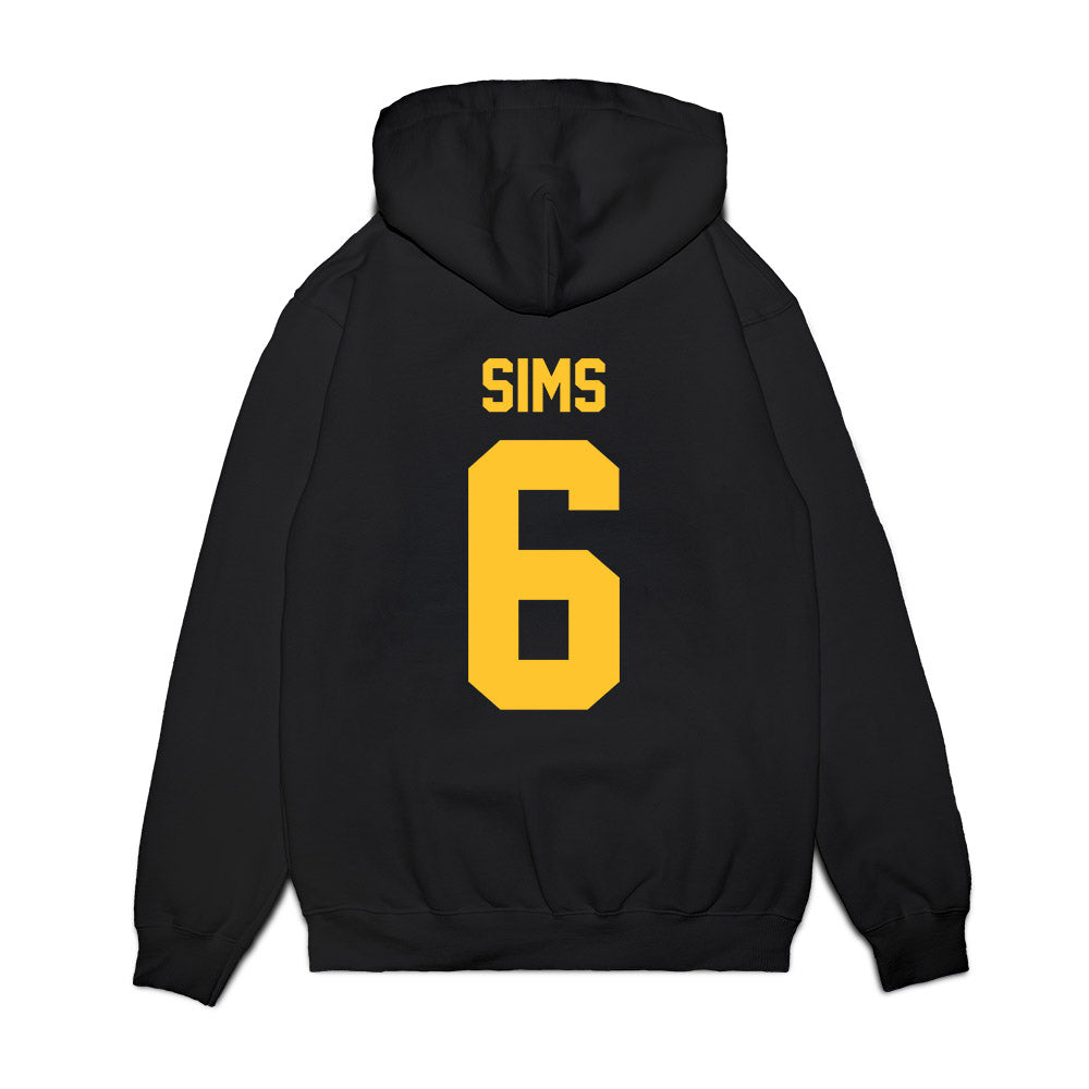 Arizona State - NCAA Football : Jeff Sims - Vintage Helmet Premium Hooded Sweatshirt-1