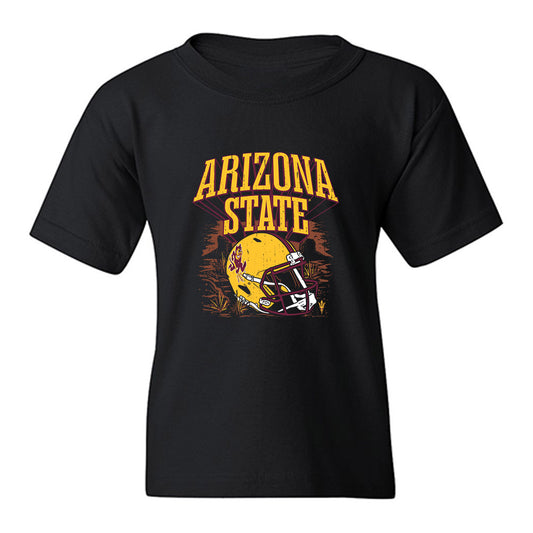 Arizona State - NCAA Football : Jalen Moss - Vintage Helmet Youth T-Shirt-0