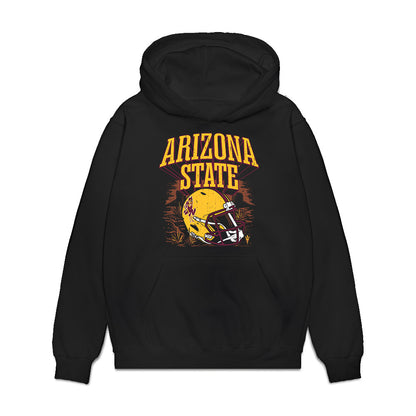 Arizona State - NCAA Football : Derek Eusebio - Vintage Helmet Premium Hooded Sweatshirt-0