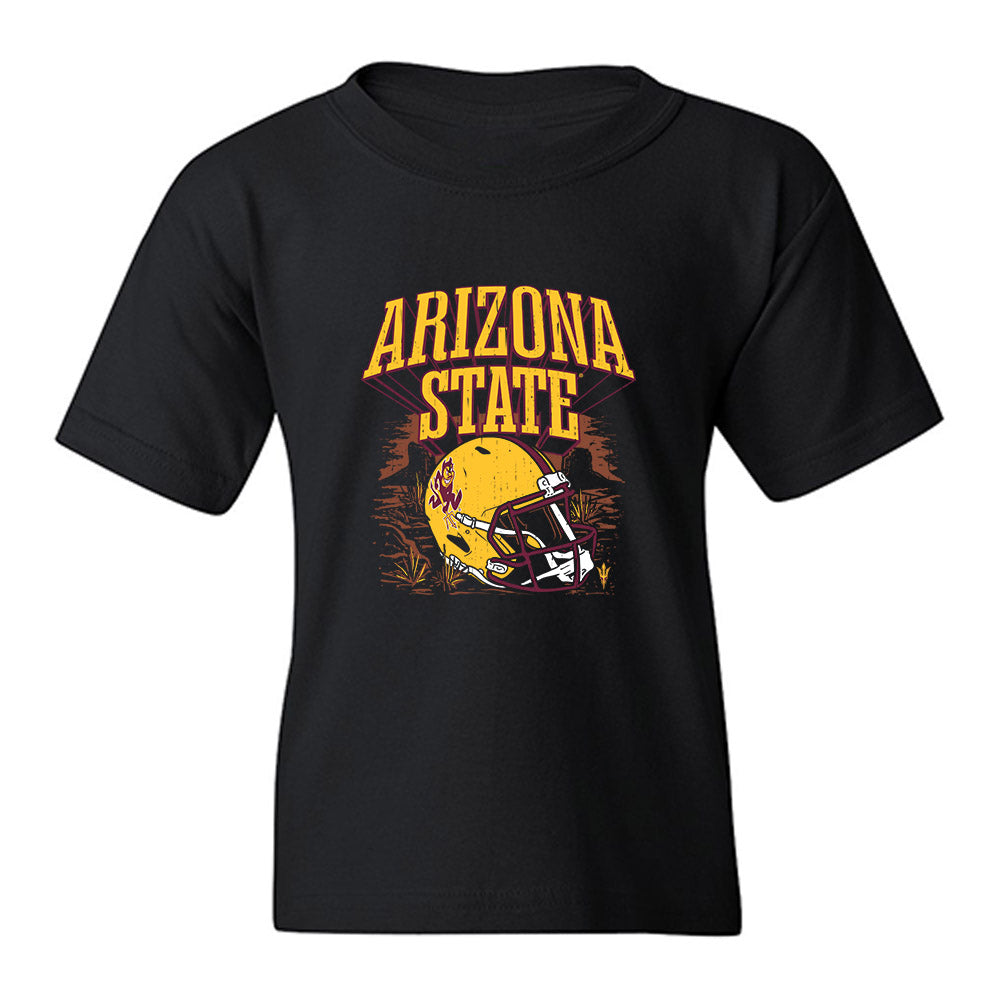 Arizona State - NCAA Football : Ramere Davis - Vintage Helmet Youth T-Shirt-0