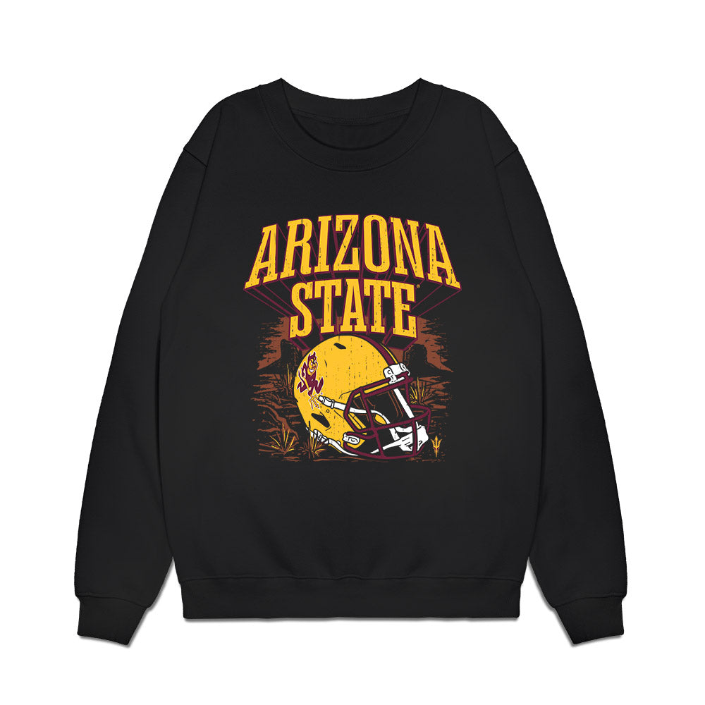 Arizona State - NCAA Football : Blazen Lono-Wong - Vintage Helmet Premium Crewneck Sweatshirt-0