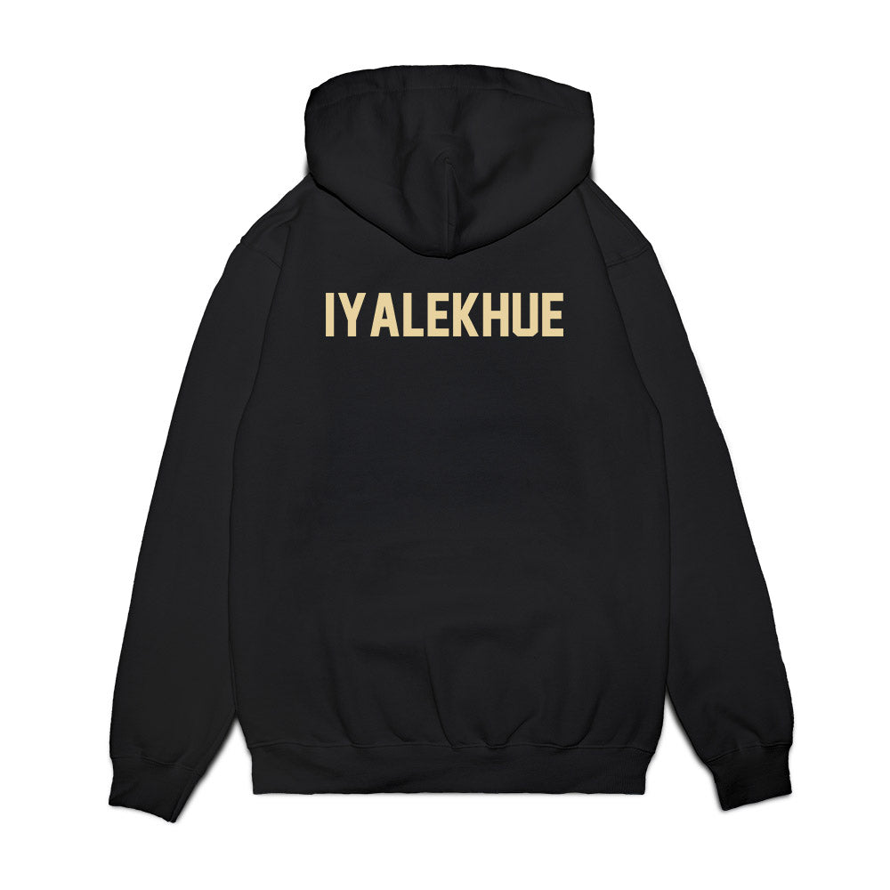 Boston College - NCAA Football : Lawrence Iyalekhue - Vintage Helmet Premium Hooded Sweatshirt-1
