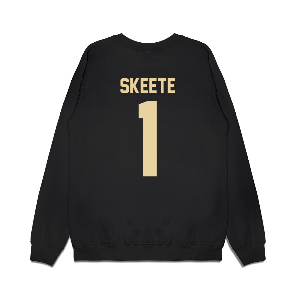 Boston College - NCAA Football : Jaedn Skeete - Vintage Helmet Premium Crewneck Sweatshirt-1