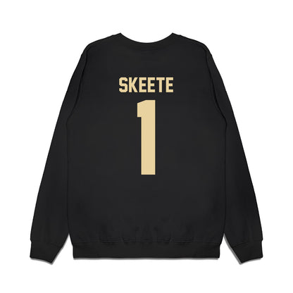 Boston College - NCAA Football : Jaedn Skeete - Vintage Helmet Premium Crewneck Sweatshirt-1