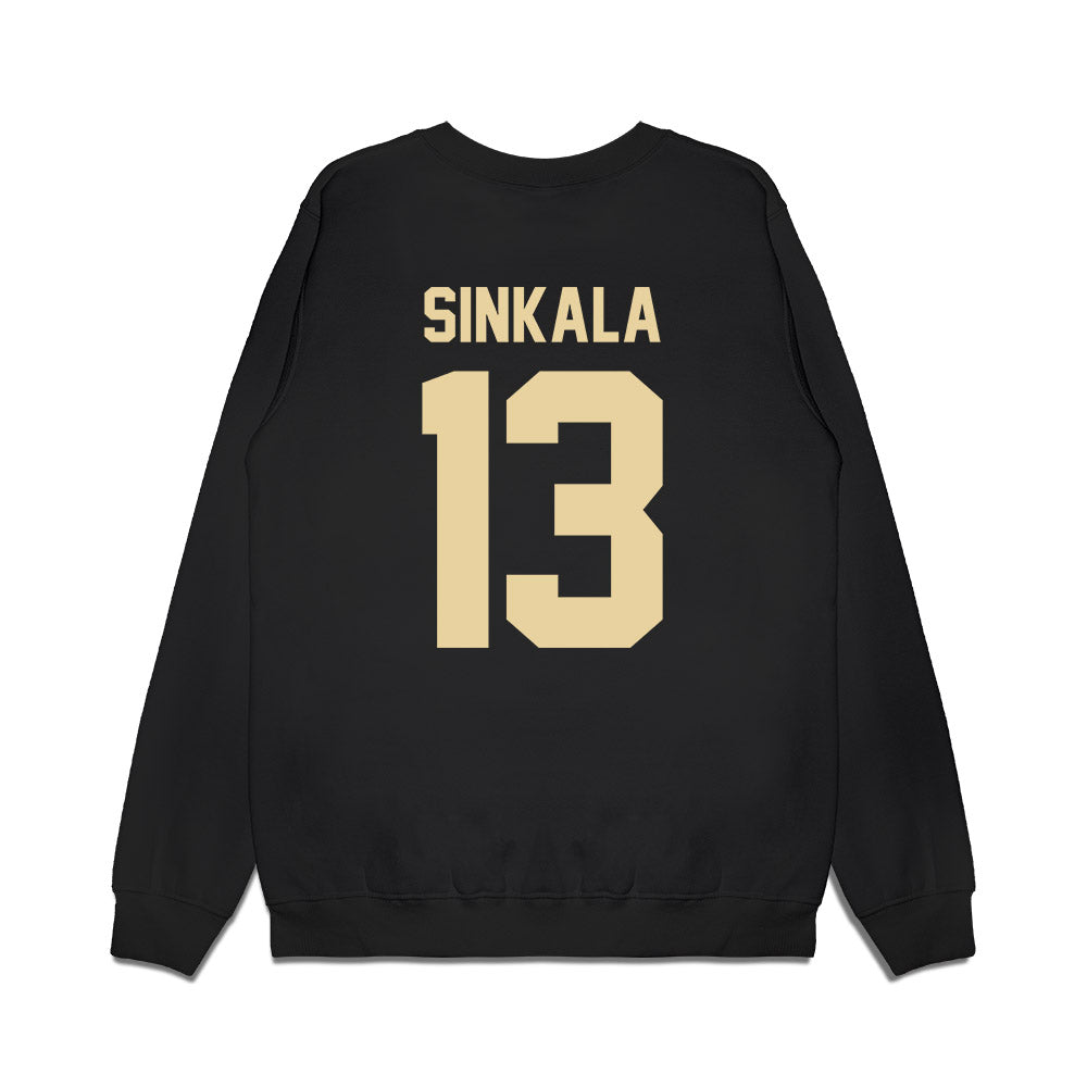 Boston College - NCAA Football : Njita Sinkala - Vintage Helmet Premium Crewneck Sweatshirt-1