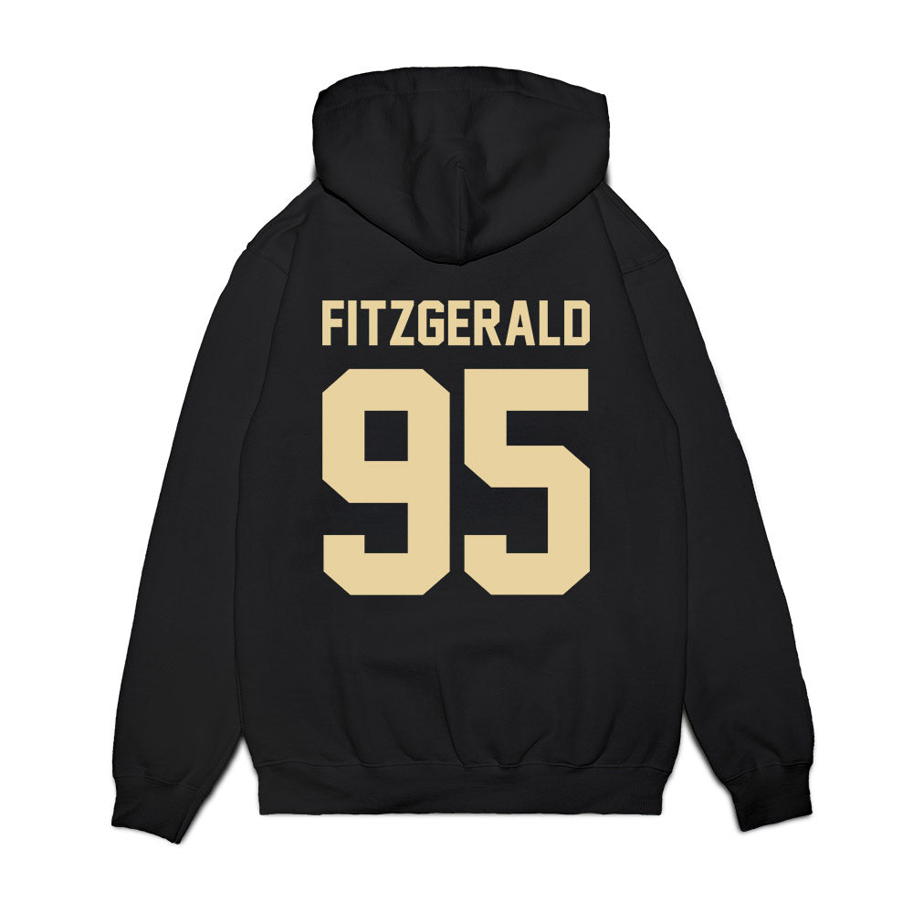 Boston College - NCAA Football : Mac Fitzgerald - Vintage Helmet Premium Hooded Sweatshirt-1