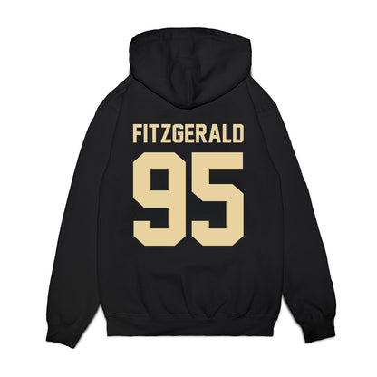 Boston College - NCAA Football : Mac Fitzgerald - Vintage Helmet Premium Hooded Sweatshirt-1