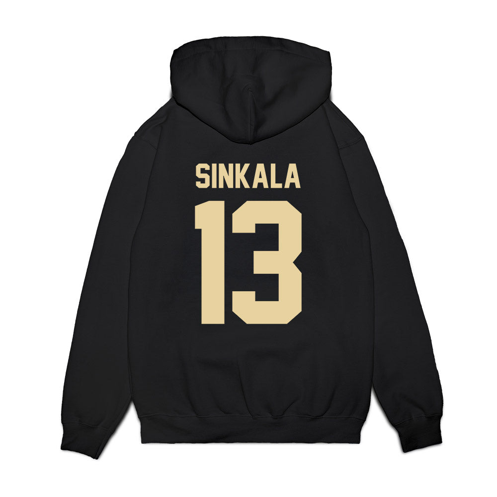 Boston College - NCAA Football : Njita Sinkala - Vintage Helmet Premium Hooded Sweatshirt-1