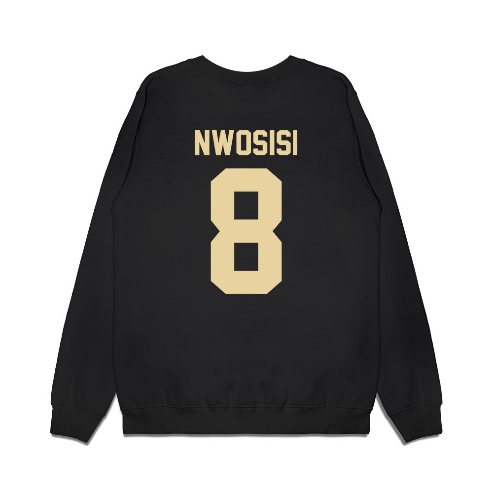 Boston College - NCAA Football : Onye Nwosisi - Vintage Helmet Premium Crewneck Sweatshirt-1