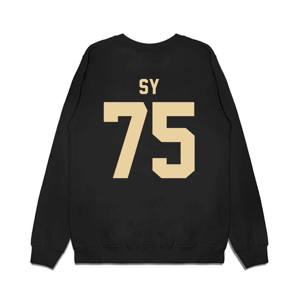 Boston College - NCAA Football : Pape Abdoulaye Sy - Vintage Helmet Premium Crewneck Sweatshirt-1